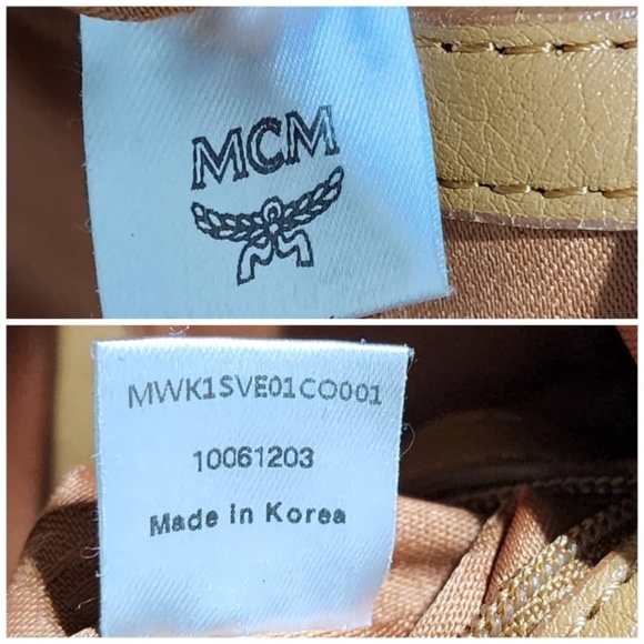 Authentic MCM Visetos Medium Sprinkle Stud Stark Backpack Cognac - Picture 6 of 16